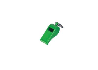 China Green PP Platic Whistle Key ring, Promotional Keychains for hiking emergency 30575 for sale