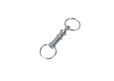 China Double pull, Push apart key ring, steel wire Promotional Keychains 30598 for sale