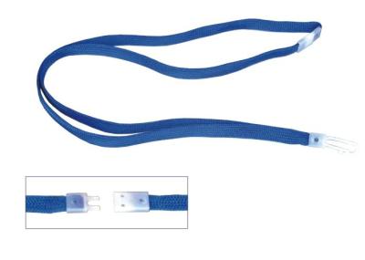 China Blue plastic hook tubular office conference name badge, ID Card Holder Lanyard 30005-1 for sale