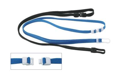 China ID Card Holder Lanyard Tube lanyard with plastic hook Promotional PP material tubular lanyard Breakaway lanyard 30005-2 for sale