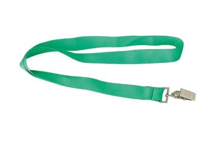 China ID Card Holder Lanyard in Polyester material / name badge lanyard 20mm Bull dog clip lanyard  30098 for sale