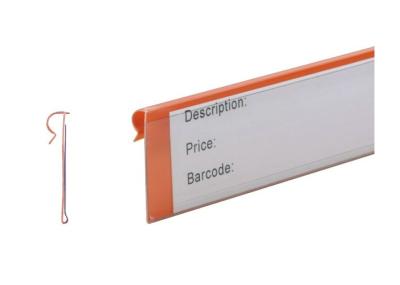 China Single Channel Supermarket And Store Plastic Label Holder / Data strip 31237 for sale