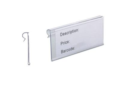 China PVC Supermarket, Department Store Retail Price Tag, Clear Plastic Label Holders, Channel Strip Label Holders 31244 for sale