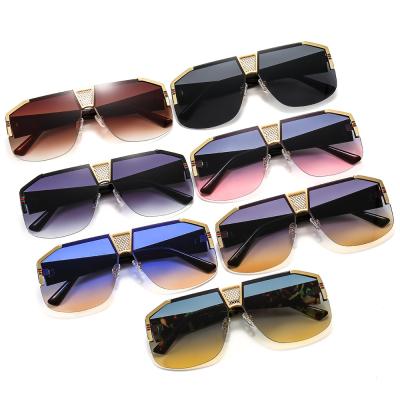 China 2021 Luxury New Arrival Fashion Sunglasses New Arrival Half Frame Sun Glass Brand Designer Sunglasses Unisex Eyewear for sale