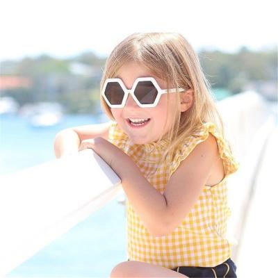 China Polygon Kids Sunglasses Wholesale 2021 High Quality Polygon Kids Sunglasses New Fashion UV400 Shade Decorative Kids Lenses For Kids Boys Girls for sale