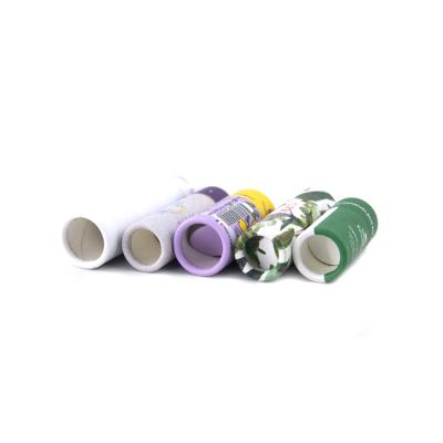 China HOT selling biodegradable lift up small eco friendly paper tube packaging for lip balm push up on sales for sale