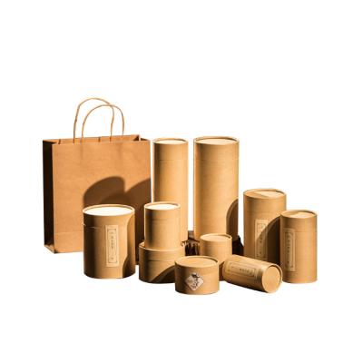 China Custom Wholesale Eco Friendly Recycled Round Rolling Core Brown Biodegradable Mailing Paper Tube for sale