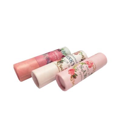 China Hot Selling Biodegradable Material Round Tube Paper Lipstick Tube Custom 1.5 Ounce Biodegradable Paper Packaging for sale