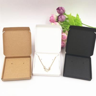 China Custom Recyclable Cheap Price Small Jewelry Packaging Necklace Paper Jewelry Box For Necklace for sale