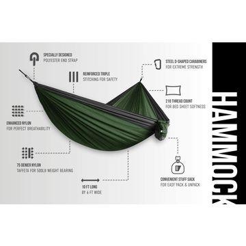 China Modern Wholesale Custom Single Travel Lightweight Portable Camping Hammock for sale