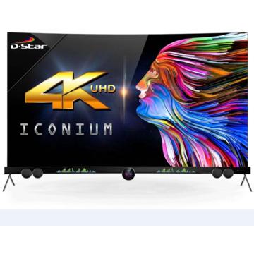 China Kitchen TV Maker Curved 32 Inch 4k 55 65 Inch Screen Smart TV With Big Sound for sale