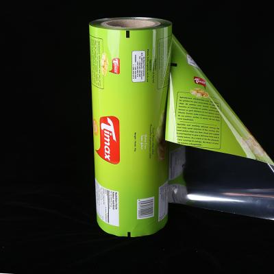 China Stock Barrier Plastic Roll Nuts Food Candy Chocolate Bar Wrapper Printed Plastic Bopp Film Roll for sale