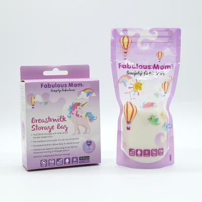 China BPA Free Wholesale 30 Pieces 250ml 200ml 180ml BPA Logo Breast Milk Storage Bags Custom Free for sale