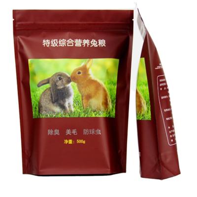 China Barrier PET/PE Custom Plastic Food Pet Food Packaging Bag Laminated Hamster/Rabbit/Dog/Cat Dog for sale