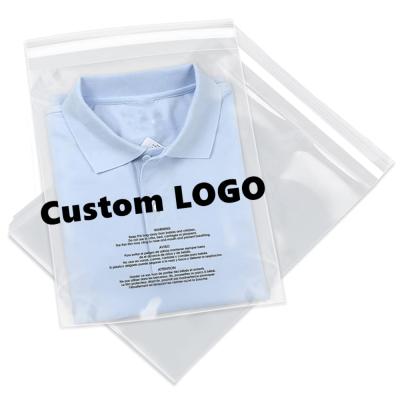 China Custom Logo Plastic Packaging Moisture Proof Bags For Clothes Packing for sale