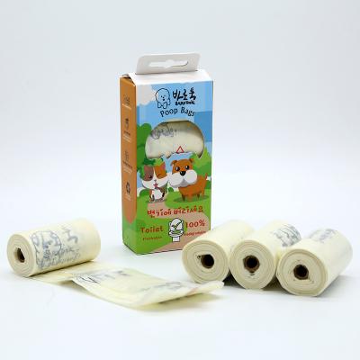 China Recyclable and Custom Size Free Design Biodegradable Dog Poop Bags Disposable Eco-Friendly Dog Poop Bag for sale