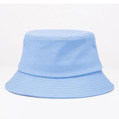 China Wholesale sunscreen breathable sunshade designers women brand logo fisherman hat fashion plain cotton 100% nap bucket hats for sale