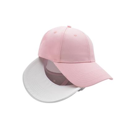 China COMMON high quality Yiwu customized embroidery curved single brim kids ponytail reflective baseball cap waterproof for sale