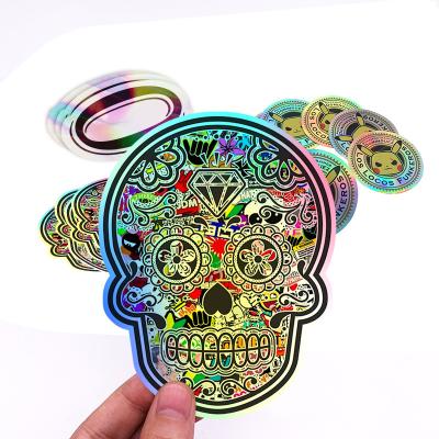 China Custom Waterproof Water Proof Vinyl PVC Die Cut Sticker Logo Label Printing Stickers for sale