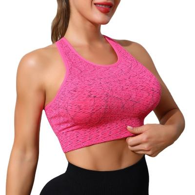 China Breathable Factory Wholesale New Sexy Cross Strap Gym Fitness Wear Cropped Tops Women Outdoor Running Breathable One Piece Yoga Bra for sale