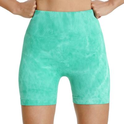 China Breathable Hot Selling High Elastic Breathable Seamless Cycling Fitness Sports Shorts Women Quick Drying High Waist Hip Lift Yoga Shorts for sale