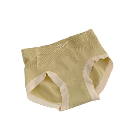 China Anti-Bacterial Trendy Bow Decorative Women Underwear Average Size Tummy Control Elastic Seamless Comfortable Girl Underwear Customizable for sale