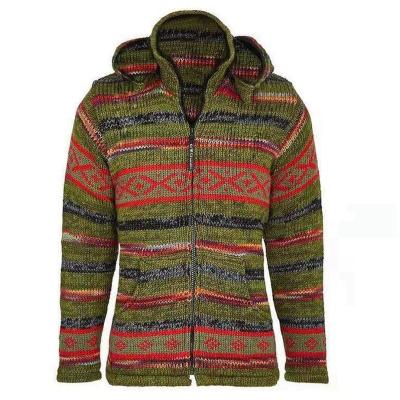 China 2022 Anti-wrinkle custom OEM and ODM sleeveless long knit cardigan hoodies design men clothes knitted hoodies cardigan sweater men for sale