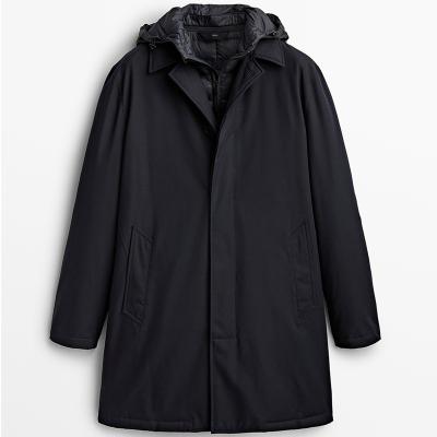 China Anti-wrinkle OEM ODM parka detachable inner hooded coatThick OVERCOAT men's coats for sale