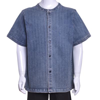 China OEM Service Custom Factory Garment Anti-pilling Denim Shirts Cowboy Casual Shirt for sale