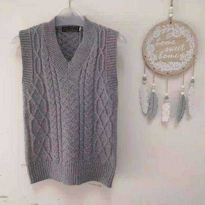 China Autumn Winter Jumper Knitted Sweater Kids Colors Sleeveless Sweater Multi V-Neck Anti-Shrink Vest Sleeveless Vest for sale