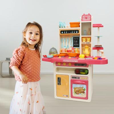 China Plastic Pretend To Play Kitchen Toys For Kids Girl Sets Pretend Play, Modern Kitchen Kids Toys Set, Plastic Kitchen Toys Home Play for sale