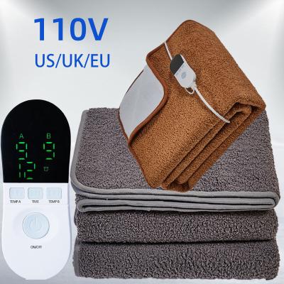 China EU/USA Home Electric Single Dormitory Double Double Control Heating Mattress Blanket Hotel Electric Heating Mattress for sale