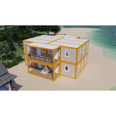 China Modern Prefab Shipping Container House 40Ft 20Ft Shipping Modern Design Tiny Homestay House Container Homes for sale