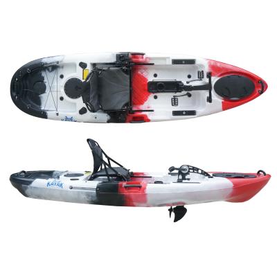 China Pedal Powered 10 Foot LLDPE / UV Blue Ocean Kayak Heavy Duty Kayak for sale