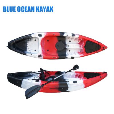 China LLDPE / UV Resistant Wholesale Single Seat Blue Ocean Kayak Top Fishing Kayak for sale