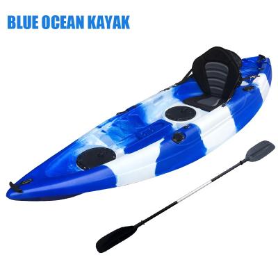 China BLUE OCEAN KAYAL Resistant Cheap LLDPE / UV One Person Plastic Sit Top Kayak for sale