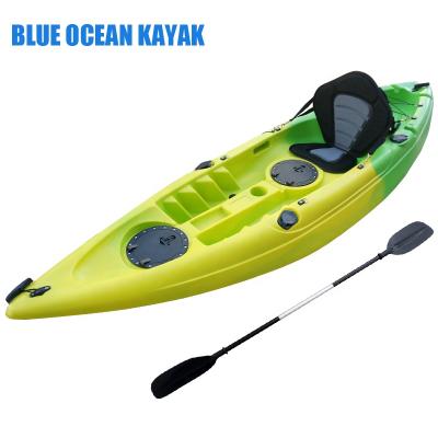 China 2016 New LLDPE/UV resistant blue ocean design canoe plastic kayak/plastic canoe fishing kayak/plastic canoe touring kayak for sale