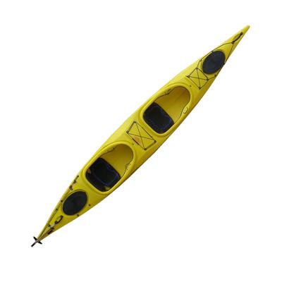 China BLUE OCEAN KAYAK LLDPE / UV Resistant Double Sit In Sea Cheap Plastic Kayak for sale