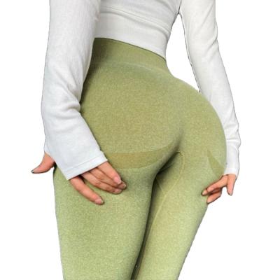 China New Breathable Custom Sports Workout Fitness Seamless High Waisted Activewear Pants Yoga Leggings for sale