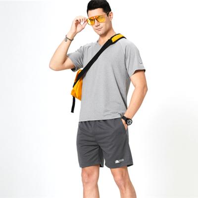 China Wholesale Men's T-shirt Short Sleeve Shorts Cotton Breathable Suit Fitness Clothes Sportswear Workout Set for sale