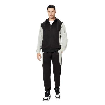 China New Autumn Contrast Color Men's Jogging Set Tracksuit Sports Cardigan Men Breathable Sweatshirts Casual Jacket for sale