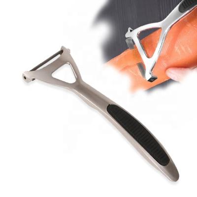 China Viable Home Use Y Manual Peeler With Stainless Blade Fruit Cutter Peeler Chrome Alloy Kitchen Vegetable Potato Peeler for sale