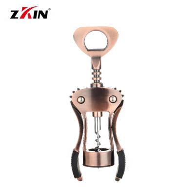 China Fashion Servers Wings Strong Colorful Wine Opener Corkscrew Custom Bronzer And Red Wine Bottle Opener Corkscrew With Custom Logo for sale