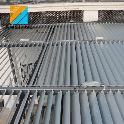 China Modern Factory Building Sun Adjustable Shade Aluminum Ventilation Louver Shutter Architecture for sale