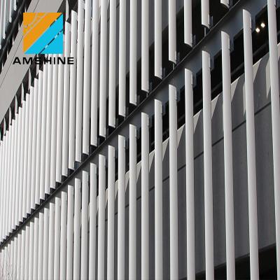 China Modern Architectural Exterior Commercial Horizontal Sheet Metal Building Sun Shading Aluminum Canopy Price for sale