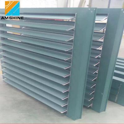 China Modern Residential Window Fixed Louvers Aluminum Adjustable Shutter Fixed Louver Panel for sale