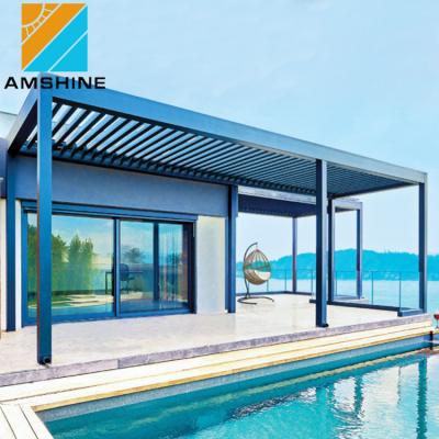 China Easily Assembled Outdoor Cover Aluminum Waterproof Pergola For Swimming Pool for sale