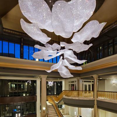 China Modern Contemporary Style Custom Indoor Decoration Hall Mall Hotel Lobby Luxury Chandelier Light for sale