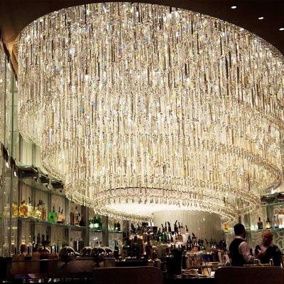 China Modern Unique Design Indoor Decoration Ballroom Banquet Hotel Lobby Custom Modern Chandelier for sale