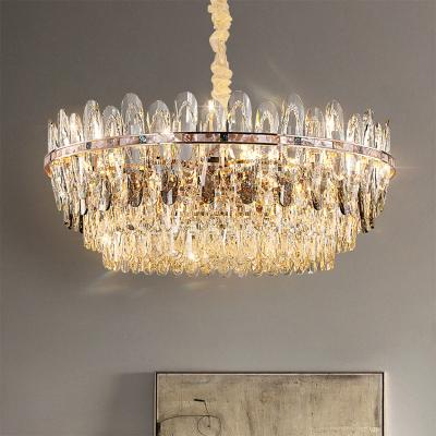 China Modern Contemporary Style Indoor Decoration Chandelier Living Room Dining Room Led Crystal Pendant Light for sale